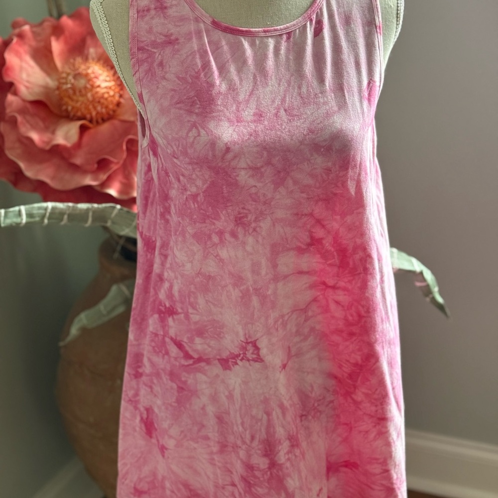 Pink Tie-Dye Tank Tunic NWT